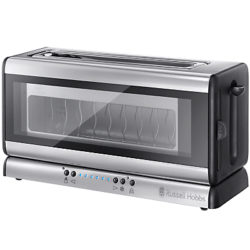 Russell Hobbs Purity Glass Line Toaster, Stainless Steel